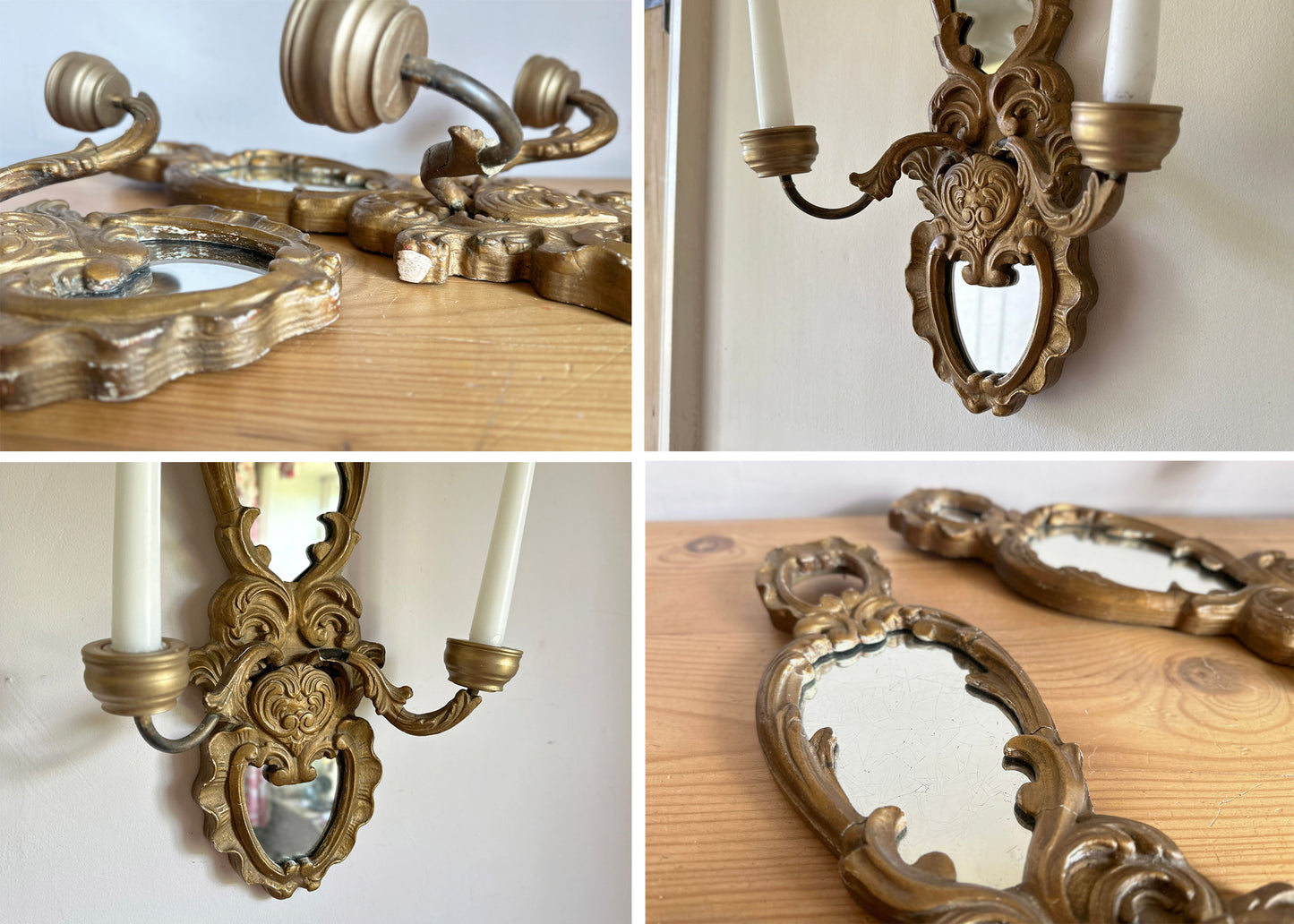 Pair of Antique Wall Sconces