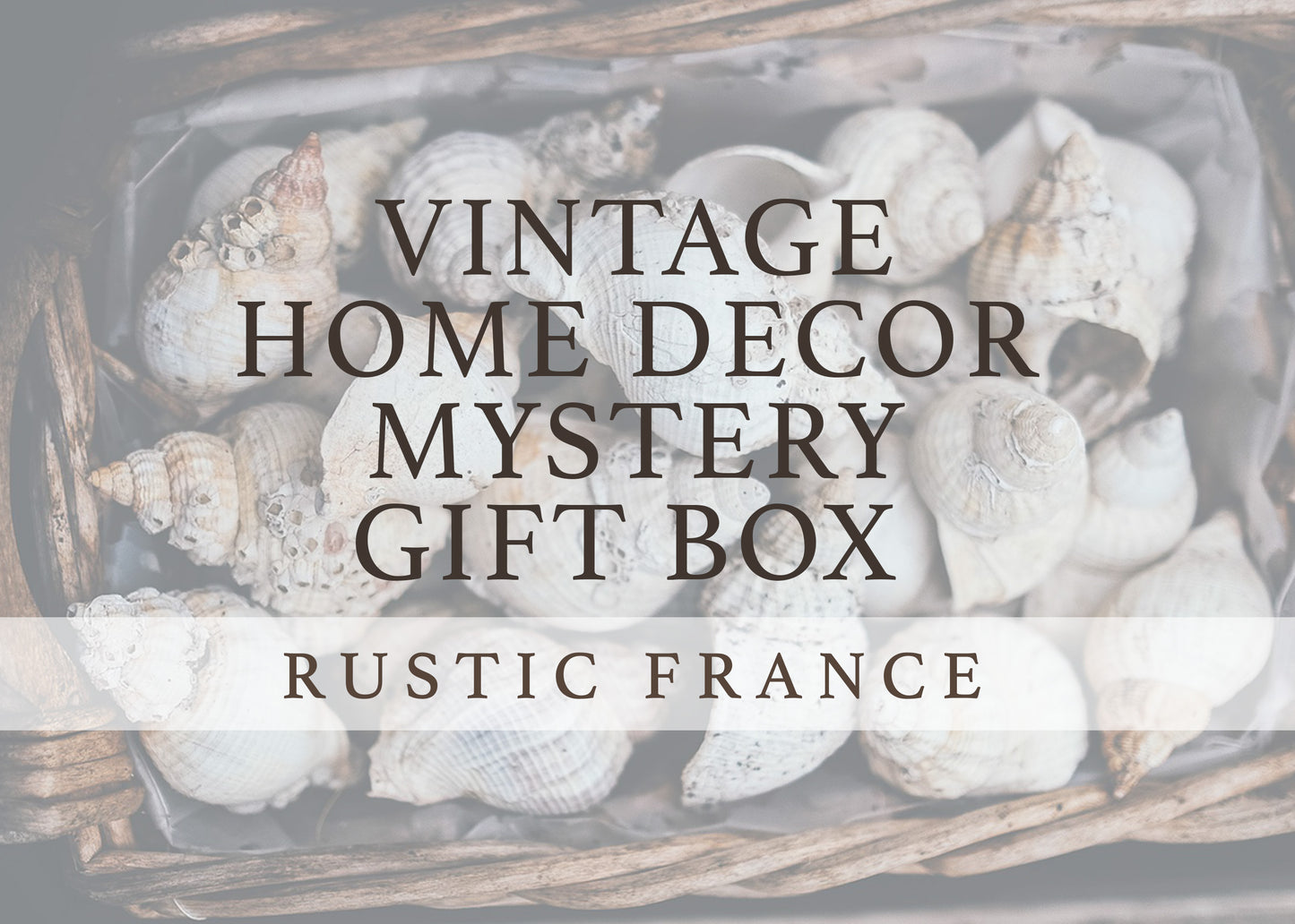 Rustic French Decor Mystery Gift Box