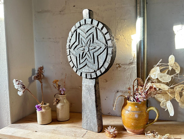 Carved Indian Butter Stamp