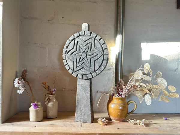 Carved Indian Butter Stamp