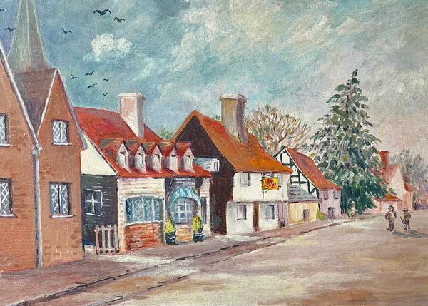 Harlow Church Street Oil Painting