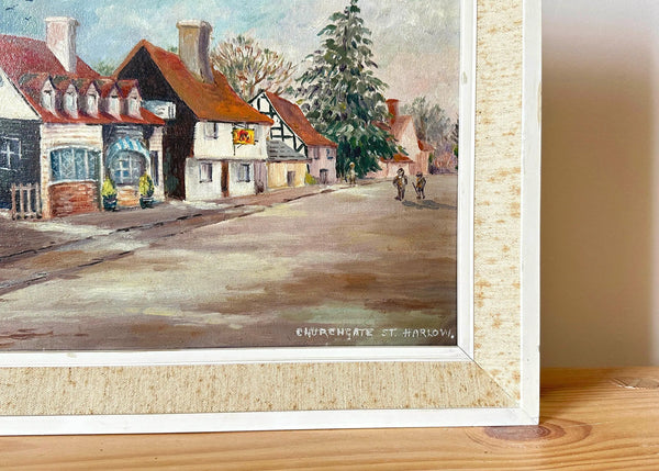 Harlow Church Street Oil Painting