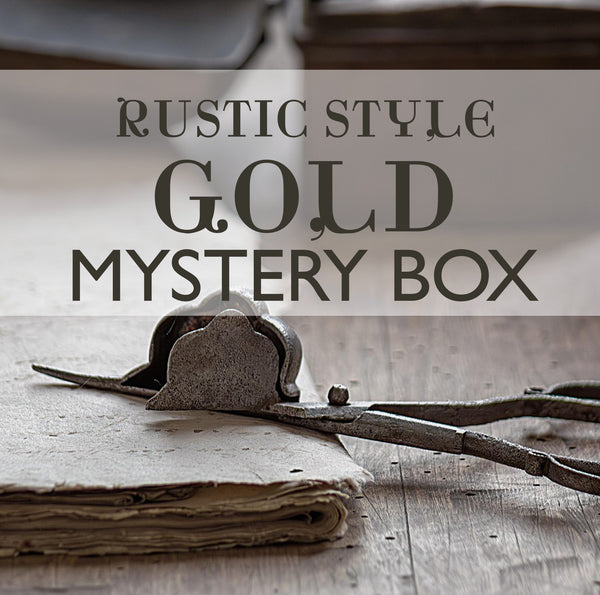 Gold Rustic Decor Mystery Gift Box